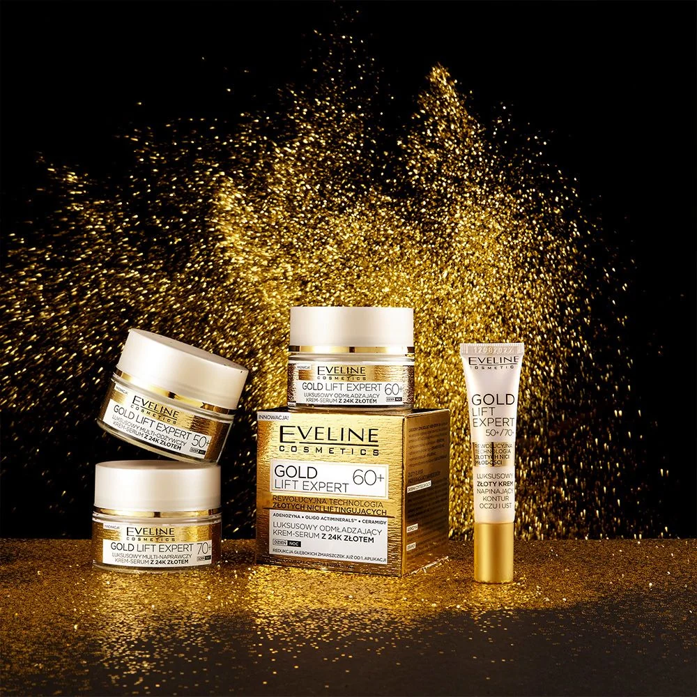 Luksusowy odmładzający krem-serum z 24k złotem 60+ - Image 5