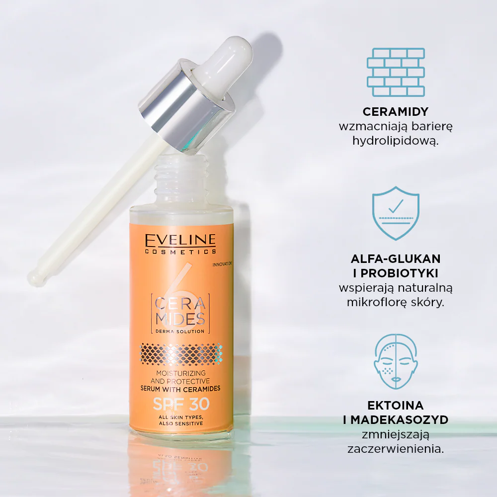 Nawilżająco-ochronne serum z ceramidami i SPF 30 - Image 5
