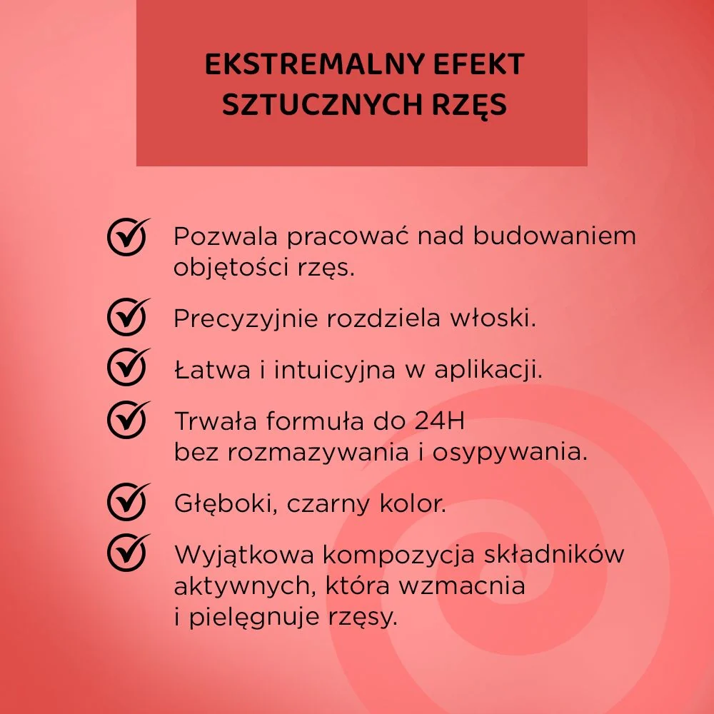 Tusz do rzęs, z efektem sztucznych rzęs - Image 3