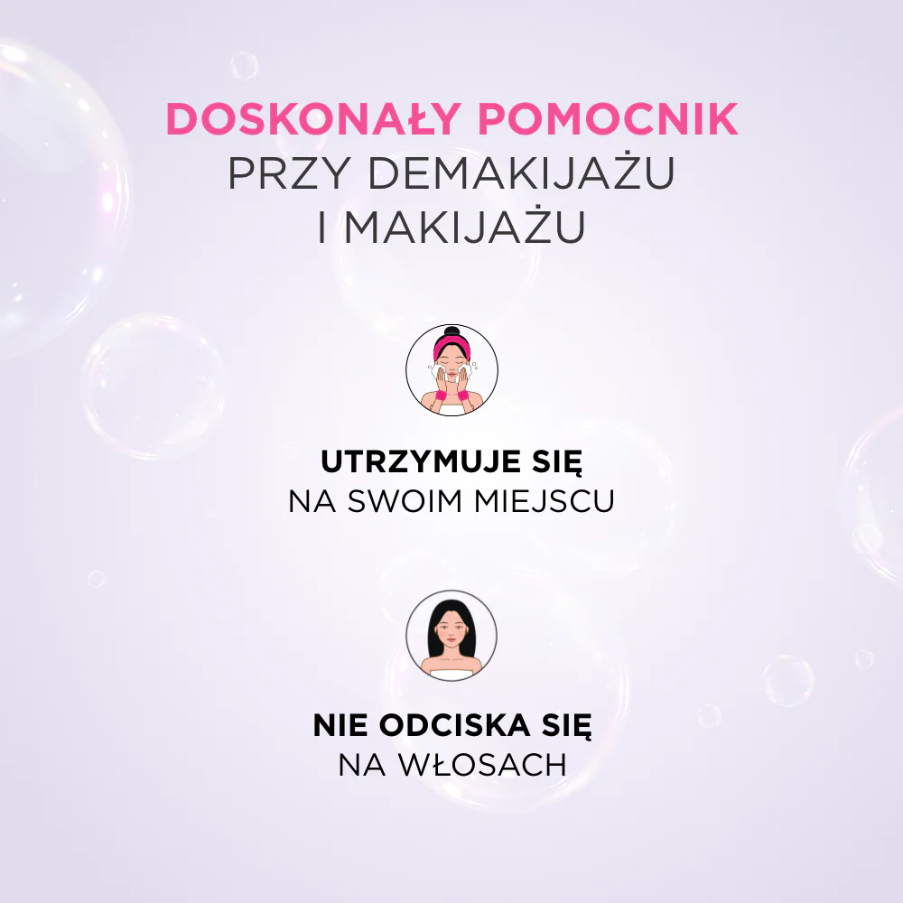 Zestaw opasek do codziennej pielęgnacji i makijażu twarzy - Image 3